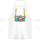 Photography Camera Around Neck Cotton Apron 100% Organic White