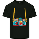 Photography Camera Around Neck Kids T-Shirt Childrens Black