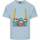 Photography Camera Around Neck Kids T-Shirt Childrens Light Blue