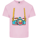Photography Camera Around Neck Kids T-Shirt Childrens Light Pink
