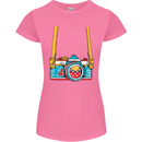 Photography Camera Around Neck Womens Petite Cut T-Shirt Azalea