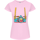 Photography Camera Around Neck Womens Petite Cut T-Shirt Light Pink