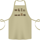 Photography Camera Evolution Photographer Cotton Apron 100% Organic Khaki