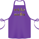Photography Camera Evolution Photographer Cotton Apron 100% Organic Purple