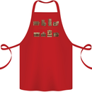 Photography Camera Evolution Photographer Cotton Apron 100% Organic Red