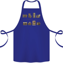 Photography Camera Evolution Photographer Cotton Apron 100% Organic Royal Blue