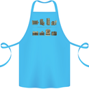 Photography Camera Evolution Photographer Cotton Apron 100% Organic Turquoise