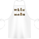 Photography Camera Evolution Photographer Cotton Apron 100% Organic White
