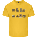 Photography Camera Evolution Photographer Kids T-Shirt Childrens Yellow