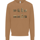 Photography Camera Evolution Photographer Mens Sweatshirt Jumper Caramel Latte