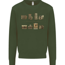 Photography Camera Evolution Photographer Mens Sweatshirt Jumper Forest Green