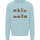 Photography Camera Evolution Photographer Mens Sweatshirt Jumper Light Blue