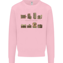 Photography Camera Evolution Photographer Mens Sweatshirt Jumper Light Pink