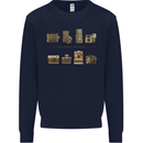 Photography Camera Evolution Photographer Mens Sweatshirt Jumper Navy Blue