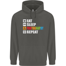 Photography Eat Sleep Photographer Funny Childrens Kids Hoodie Storm Grey
