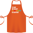 Photography Eat Sleep Photographer Funny Cotton Apron 100% Organic Orange