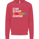 Photography Eat Sleep Photographer Funny Kids Sweatshirt Jumper Heliconia