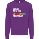 Photography Eat Sleep Photographer Funny Kids Sweatshirt Jumper Purple