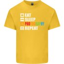 Photography Eat Sleep Photographer Funny Kids T-Shirt Childrens Yellow