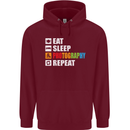 Photography Eat Sleep Photographer Funny Mens 80% Cotton Hoodie Maroon