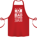 Photography How Your Face Looks Sometimes Cotton Apron 100% Organic Red