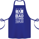 Photography How Your Face Looks Sometimes Cotton Apron 100% Organic Royal Blue