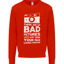 Photography How Your Face Looks Sometimes Kids Sweatshirt Jumper Bright Red
