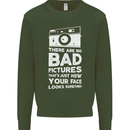 Photography How Your Face Looks Sometimes Kids Sweatshirt Jumper Forest Green