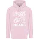 Photography I Shoot People Photographer Childrens Kids Hoodie Light Pink