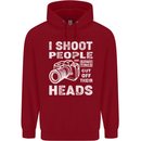 Photography I Shoot People Photographer Childrens Kids Hoodie Red