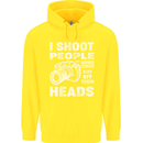 Photography I Shoot People Photographer Childrens Kids Hoodie Yellow