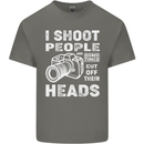 Photography I Shoot People Photographer Kids T-Shirt Childrens Charcoal