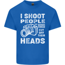 Photography I Shoot People Photographer Kids T-Shirt Childrens Royal Blue
