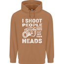 Photography I Shoot People Photographer Mens 80% Cotton Hoodie Caramel Latte