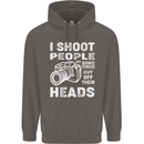 Photography I Shoot People Photographer Mens 80% Cotton Hoodie Charcoal