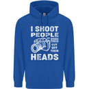 Photography I Shoot People Photographer Mens 80% Cotton Hoodie Royal Blue