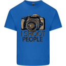 Photography I Shoot People Photographer Mens Cotton T-Shirt Tee Top Royal Blue