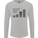 Photography Important Choices Photographer Mens Long Sleeve T-Shirt Sports Grey