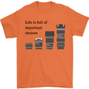Photography Important Choices Photographer Mens T-Shirt Cotton Gildan Orange