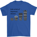 Photography Important Choices Photographer Mens T-Shirt Cotton Gildan Royal Blue