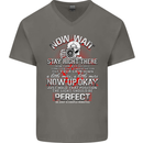 Photography Now Wait Photographer Funny Mens V-Neck Cotton T-Shirt Charcoal
