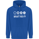 Photography What the F Stop Photographer Childrens Kids Hoodie Royal Blue