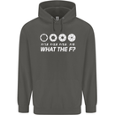 Photography What the F Stop Photographer Childrens Kids Hoodie Storm Grey