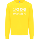 Photography What the F Stop Photographer Kids Sweatshirt Jumper Yellow