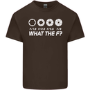 Photography What the F Stop Photographer Mens Cotton T-Shirt Tee Top Dark Chocolate