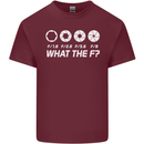 Photography What the F Stop Photographer Mens Cotton T-Shirt Tee Top Maroon