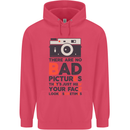 Photography Your Face Funny Photographer Childrens Kids Hoodie Heliconia