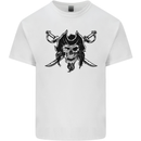 Pirate & Swords Skull Captain Jolly Roger Kids T-Shirt Childrens White