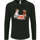 Pitbull Lovers Funny Dog Valentine's Day Mens Long Sleeve T-Shirt Black