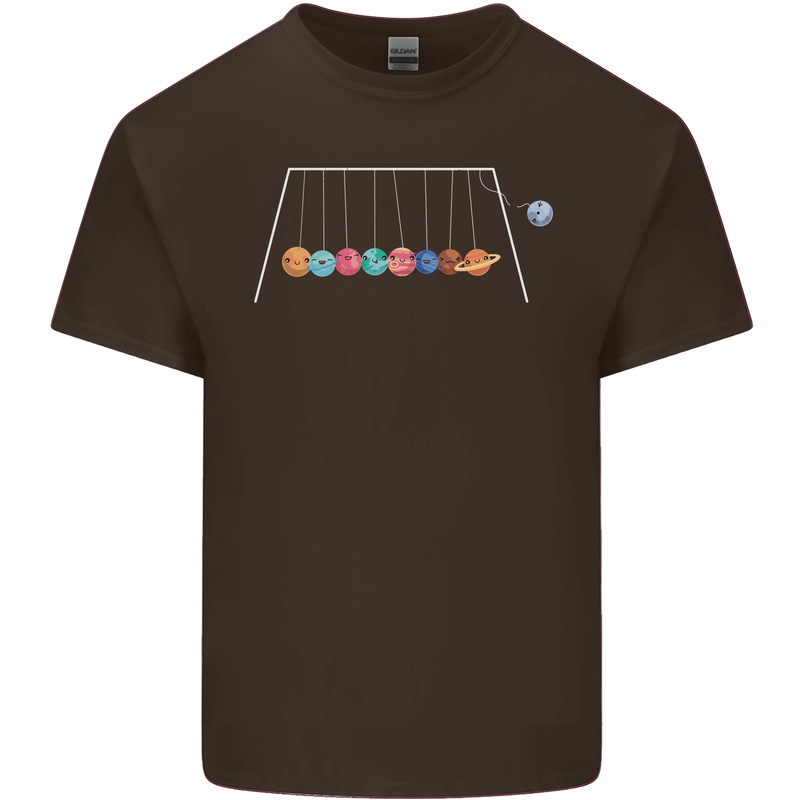 Planets Game Astronomy Space Funny Universe Mens Cotton T-Shirt Tee Top Dark Chocolate